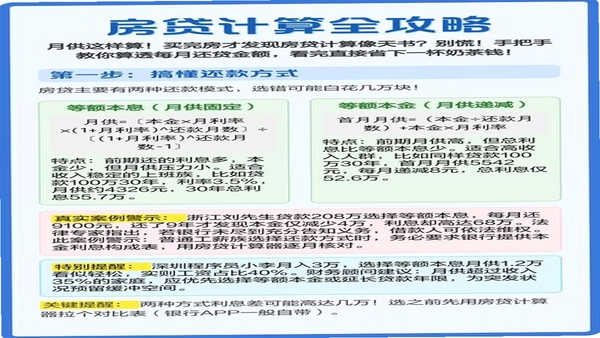 掌上房贷月供计算 常见问题