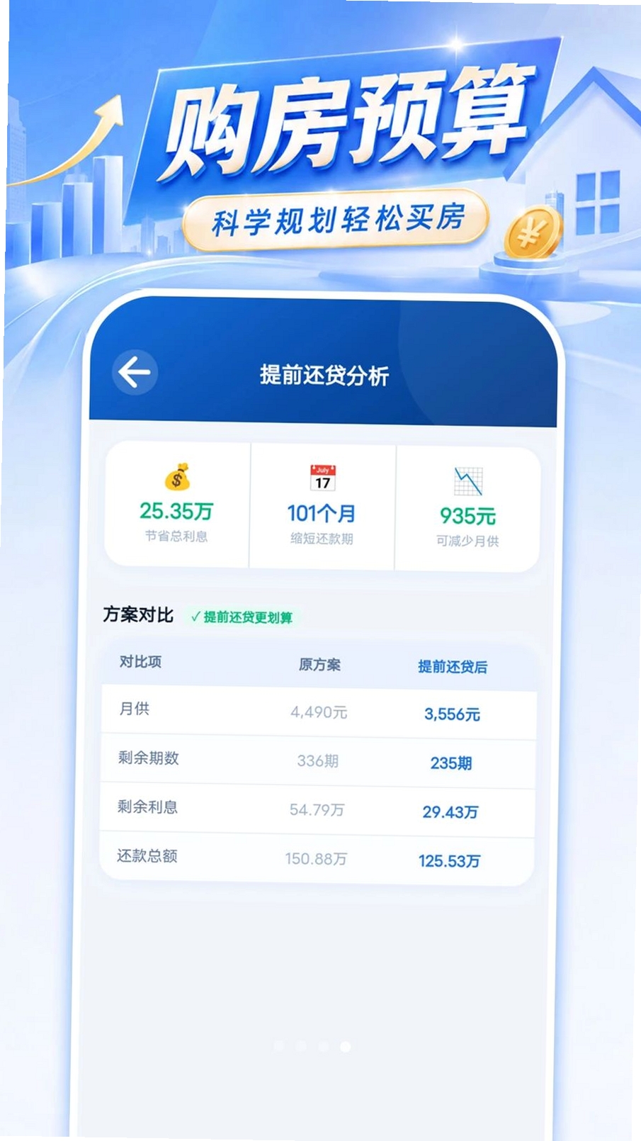 掌上房贷月供计算运行截图