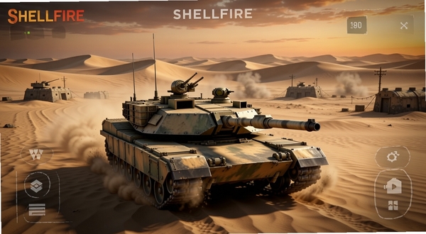 Shellfire��Ϸ������ȫ��չʾ����������Ϊһ���ִ���ս̹����ʻ�ڿ�����ɳĮս��������ָ��Զ��������������������ɳ�������ǵķ������£���ճ��ֻƻ�ůɫ����������дʵ�Ҿ�����Ϸ�������ʸ�