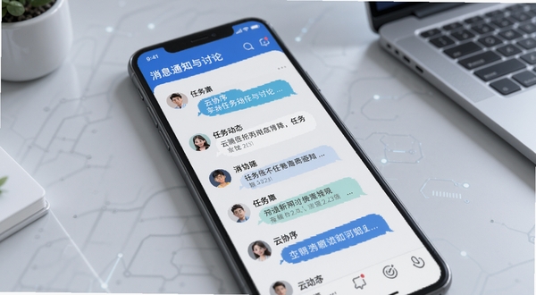 ��Э�� ��Ϣ֪ͨ�����۽��棬�ֻ���Ļ��ʾ��������̬�ۺ��б�������ͷ����������������������Ϊǳ��ɫ�칫���棬�Ƽ������׺�������