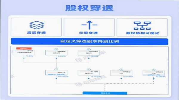 助企查 企业股权穿透图