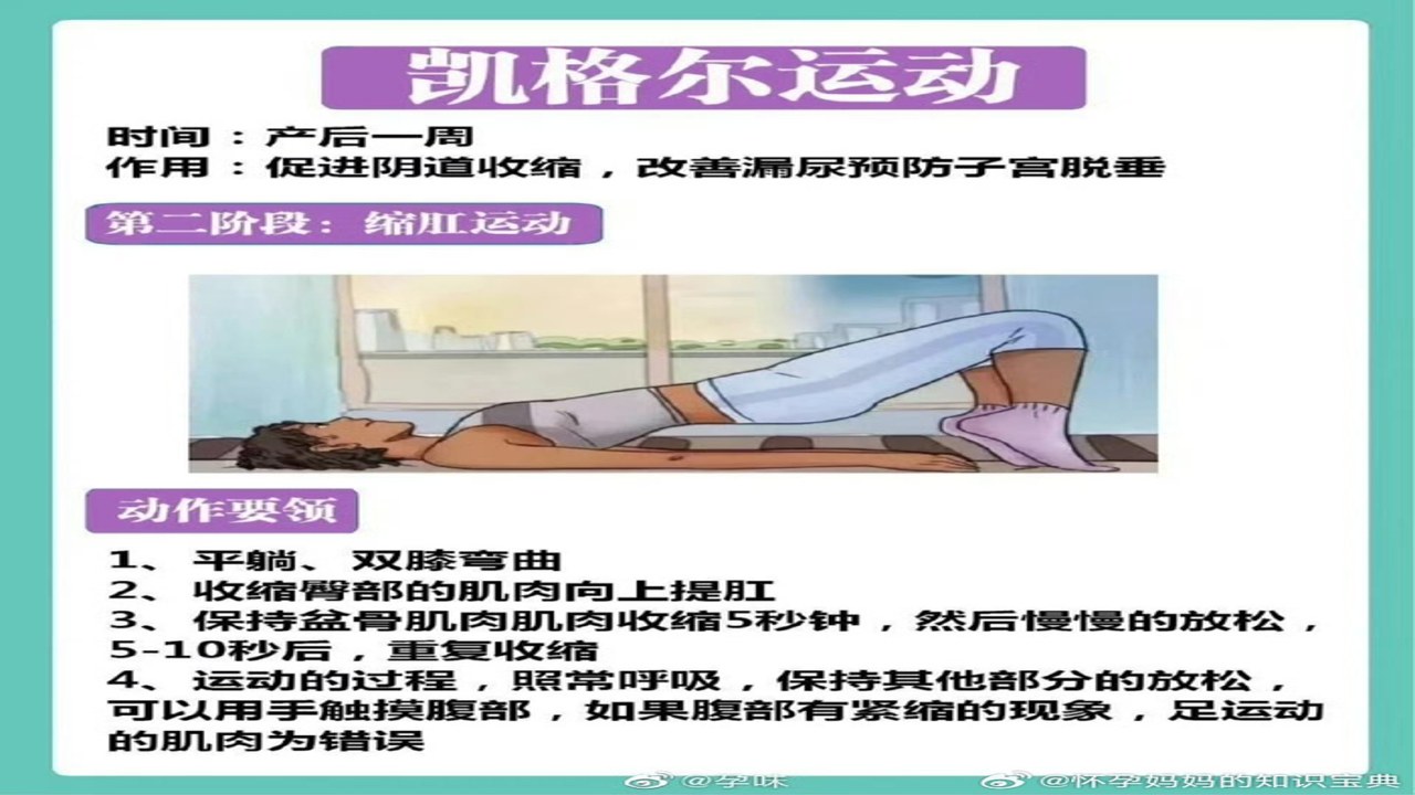 波后私美 凯格尔运动 盆底肌修复 产后护理