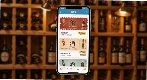 ��ƱӦ��������չʾ����������Ϊ�ֻ���Ļ����Ļ�ڳ��־�ƱApp��Ʊȯ�б�ҳ�棬�������ž���һ�ȯ��Ƭ�뵽�����ѱ�ǩ������Ϊůɫ��ľ�ʾƼ�����͵ƹ⣬������дʵ�Ҿ���������Ϣ��ͻ����Ʊ���ֻ���������