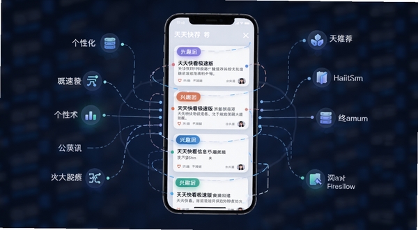 ����쿴���ٰ������Ƽ��㷨����ͼ���ֻ���Ļ����Ϣ����Ƭ����Ȥ��ǩ�������У���Χ�������ݽڵ����ߣ����ָ��Ի��Ƽ��߼�