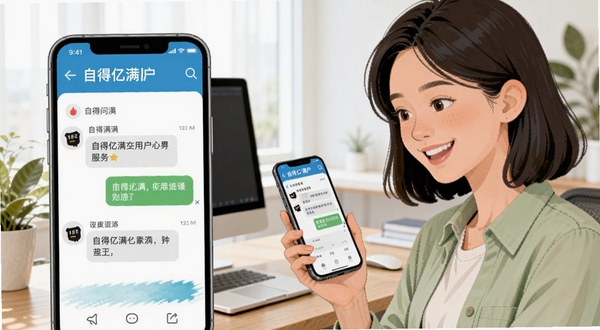 �Ե������û��ʴ𳡾��廭���������Ϊ�ֻ���Ļ��ʾ�ʴ���棬�Ҳ�Ϊһλ����Ů��΢Ц�鿴�ֻ�������Ϊ�����칫���棬����ɫ��������Ȼ�������Ե�������ʵ���ʴ����