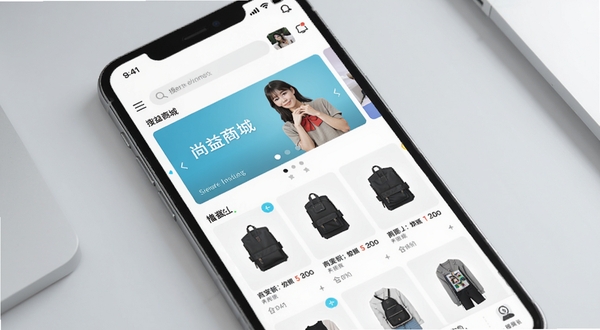 �����̳��ƶ�����ҳ����չʾ�������������ֻ���Ļ��д����Ļ����ʾ�����̳�APP����ҳ�������������������в��ֲ����λ���·���Ʒ�ٲ������֣�����Ϊǳ��ɫ�������滷����������ɾ�������ͻ������Ӧ�õ���ˬ�Ӿ�����������