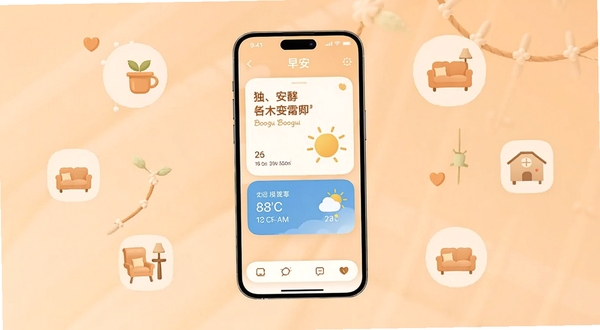 �簲��Ӧ��������ȫ��չʾ����������Ϊ�ֻ���Ļ����Ļ�ϳ�����ܰ���簲�ʺ�Ƭ��������Ϣ������Ϊ��͵�ǳ��ɫ���䣬��Χ��׺��Լ�ľӼ�Ԫ��ͼ�꣬������������ů������Booguģ������