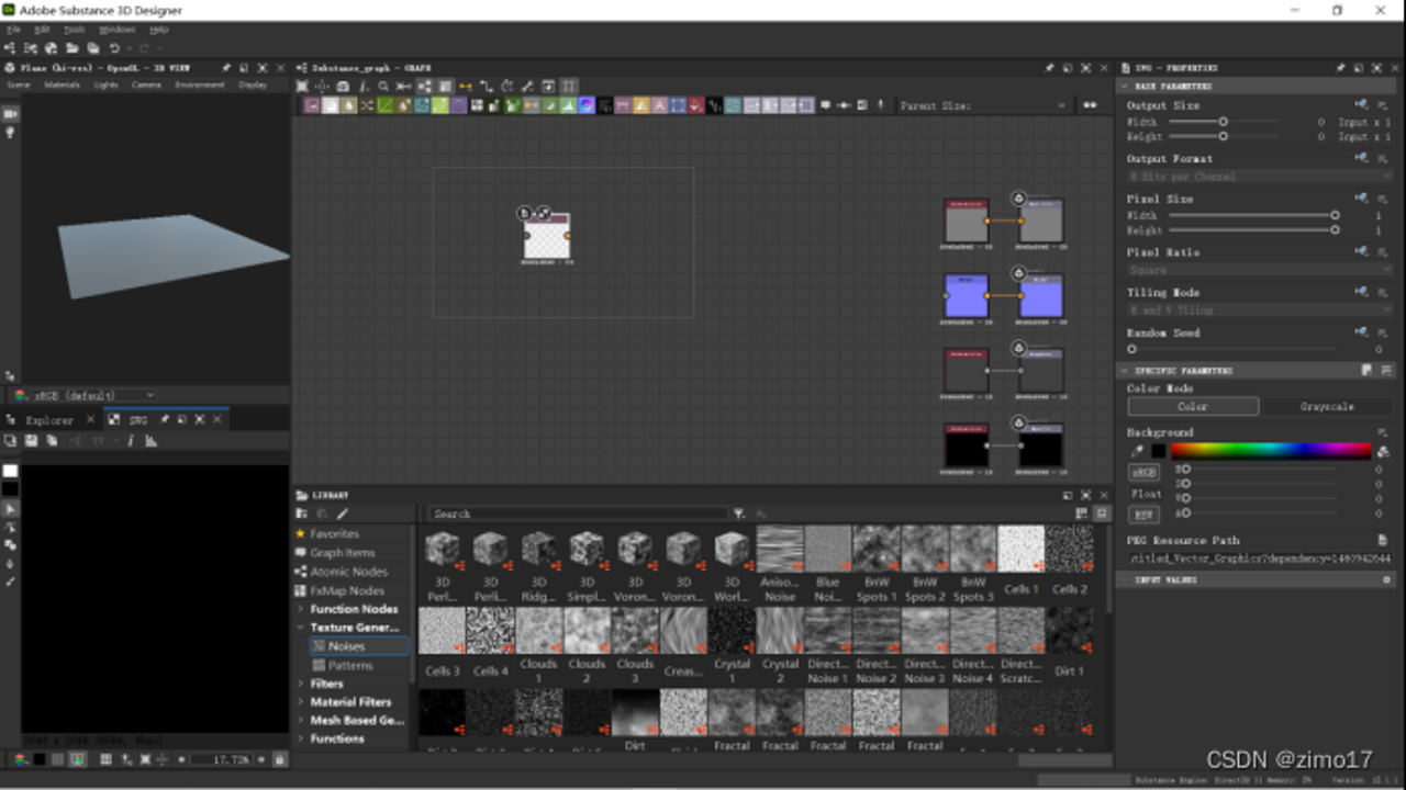 Adobe Substance 3D Designer 16中文最新版节点界面材质制作效果展示
