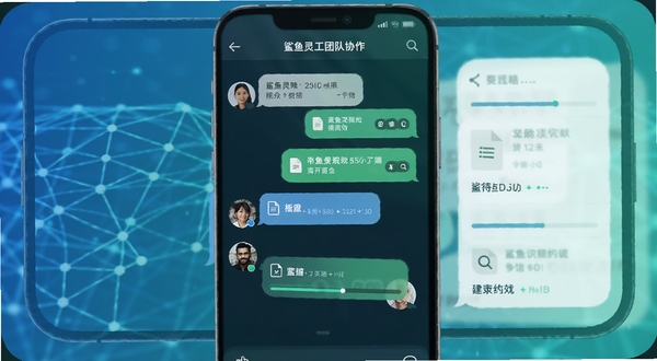 �����鹤�Ŷ�Э����������ͼ��񣬻���չʾ�ֻ���Ļ�ڶ��˶Ի��������ļ����������������Ϊ������������������ɫ��������Ϊ�������ָ�Ч��ͨ��Χ