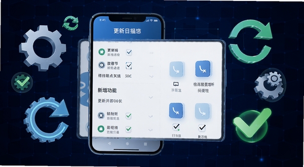 ����ͨ�Ű汾���¹���չʾͼ������Ϊ�ֻ���Ļ�ڳ��ָ�����־�б�����������ͼ�꣬��Ļ��Χ���Ƴ��֡�ˢ�¼�ͷ���Թ���ǵ�Ԫ�أ�����Ϊ����ɫ�Ƽ��������������������ֻ���רҵ�м��