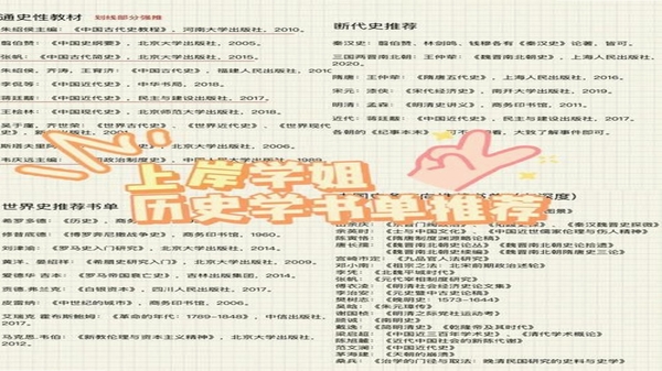 历史学考研 教材 推荐 书单
