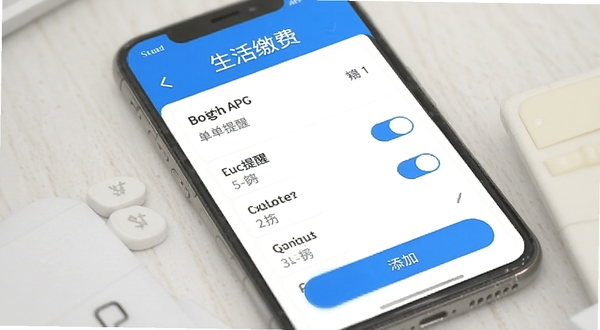 ��������APP����ɷ��������ý���ʾ��ͼ������Ϊ�ֻ���Ļ��ʾ�˵��б������ѿ��أ���ɫ������Ϊ��������������ɷѱ�ǩ���ײ������Ӱ�ť������ɾ����䣬����Booguģ������