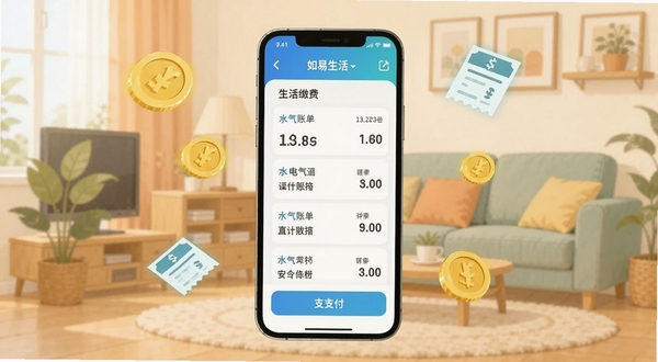 ��������app����ɷ�ҳ�棬�ֻ���Ļ��ʾˮ�����˵��б���֧����ť����Χ���ƽ�Һ��˵�ͼ�꣬����Ϊ��ܰ�Ҿӳ���������ƽ��