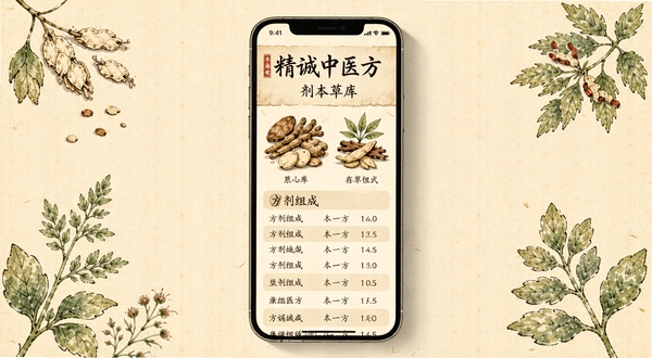 ������ҽ�������ݿ⹦�ܽ��棬�ֻ���Ļ��ʾ��ҩҩ�Ĳ�ͼ�뷽������б�����Χ��׺�ݱ�ֲ���ֻ�Ԫ�أ�����Ϊůɫ��ֽ�ʸУ������������