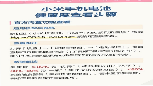 小白设备内参怎么看电池健康度