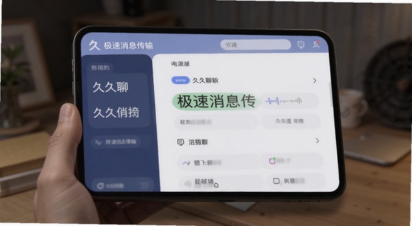 久久聊 极速消息传输界面展示