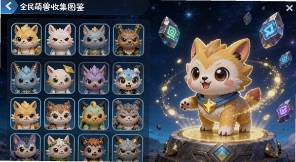ȫ�������ռ�ͼ�����棬�������Ϊ�������������ͷ�������Ҳ�չʾһֻ���ڽ��������޽�ɫ��������Χ�н�ɫ��â��������Ч������Ϊ����ɫ�ǿ���Ư���Ľ���ʯ��ϸ�ڷḻ���ʺ�Booguģ������