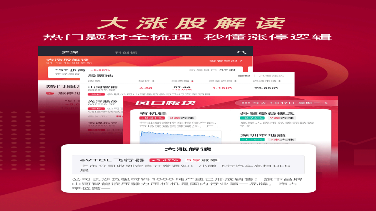 选股通 智能选股软件 新手炒股工具 界面展示