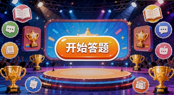 ����ھ�����������չʾ������Ϊ��Ŀ�Ŀ�ʼ���ⰴť������Ϊɫ�ʻ��õľ�����̨���������ܻ����Ÿ���֪ʶͼ���뽱��Ԫ�أ������������죬ͻ������ھ��ľ�����Χ