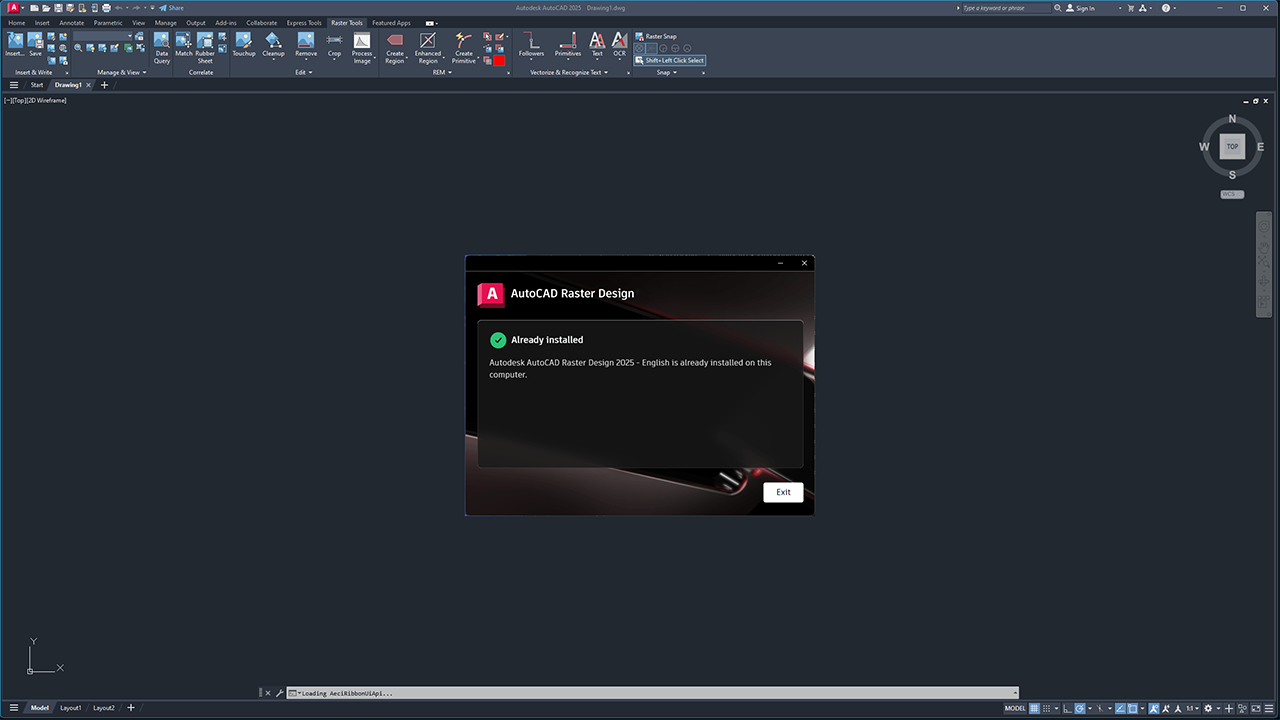 Autodesk AutoCAD Raster Design 2025中文最新版运行截图