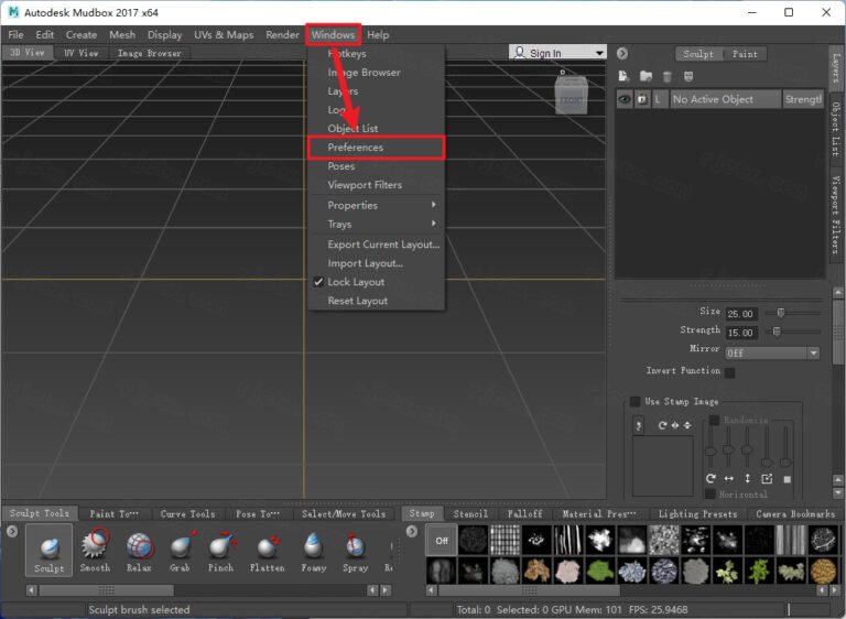 Autodesk Mudbox 2017中文免费版运行截图