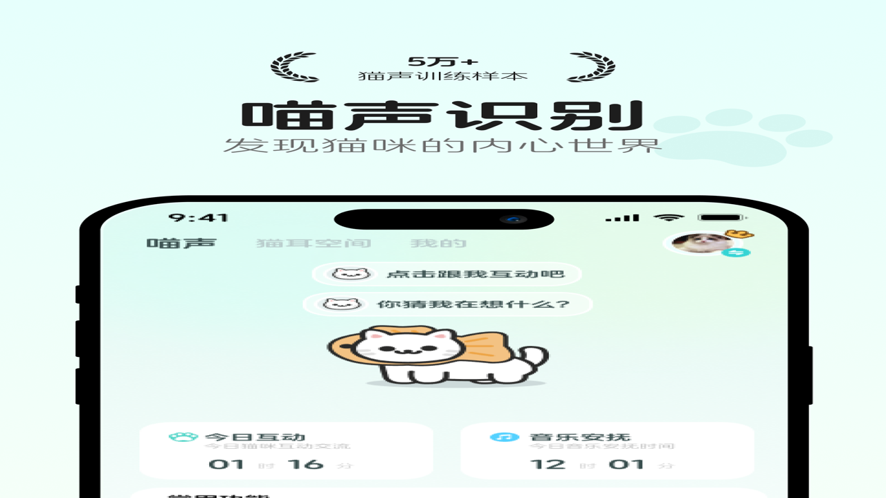 猫语翻译空间 免费在线 猫咪叫声含义 翻译器 使用界面