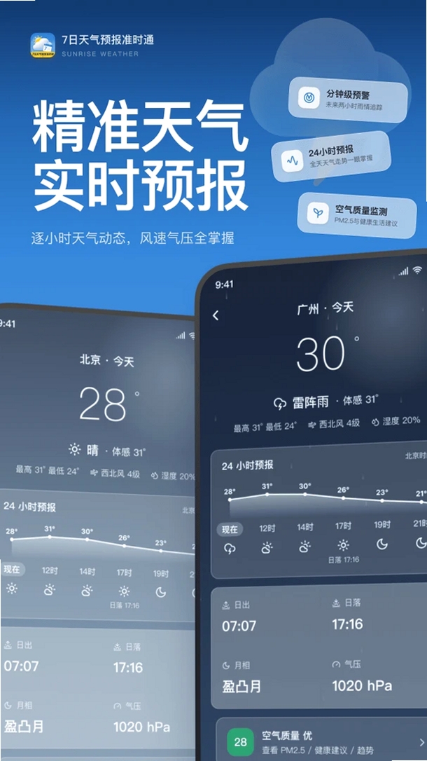 7日天气预报准时通运行截图