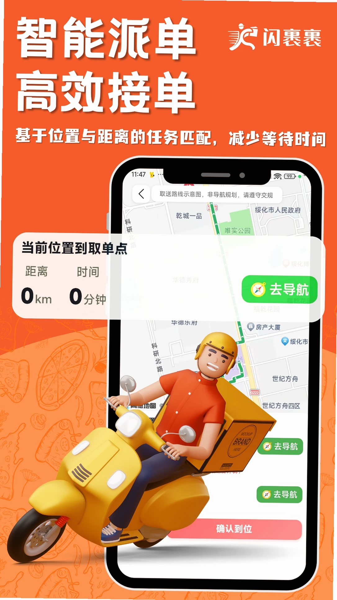 闪裹裹骑手版运行截图