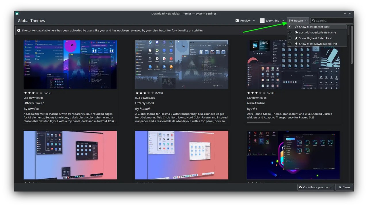 PLING KDE Plasma 主题 图标 GTK 壁纸 鼠标指针 音效 资源分类
