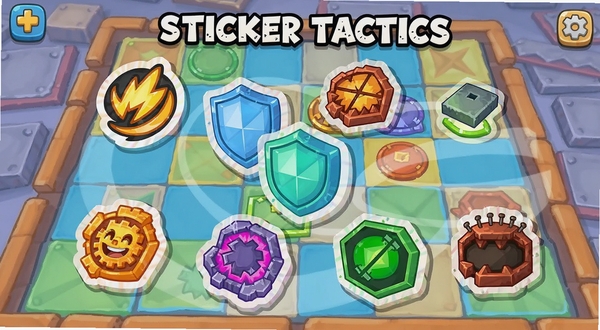 Sticker Tactics ��Ϸ������������ɫ�Ĺ�����ֽɢ���ڲ��������ϣ���ͨ�������ɫ���������Ǽ��ķ���ս������ֽ���м��١����ܡ������ͼ�꣬����������Ȥ���ʺ���Ϸ����ͼ