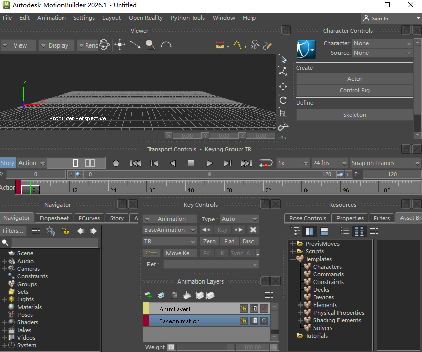 Autodesk MotionBuilder 2027中文激活版运行截图