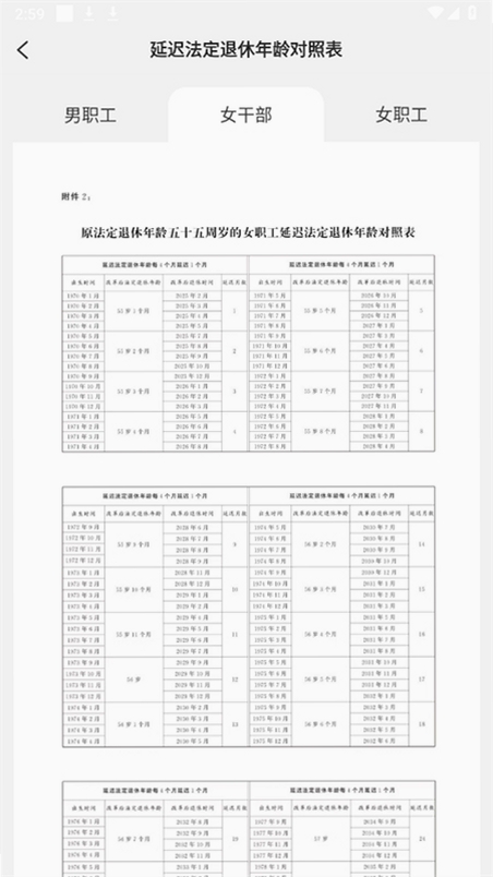 退休养老助手运行截图