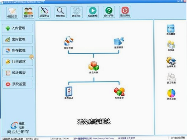 商数宝仓管运行截图