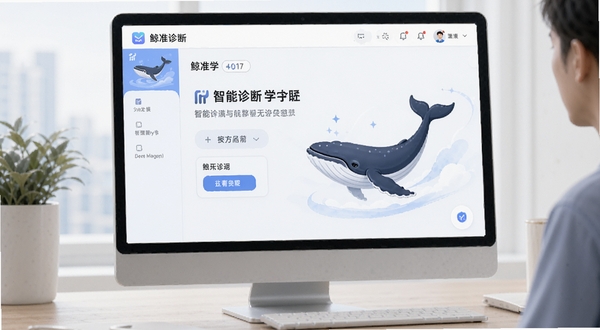 鲸准学 智能诊断 学习界面