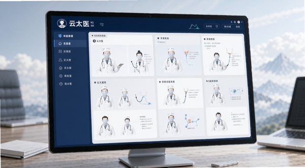 云太医业务端功能界面展示图