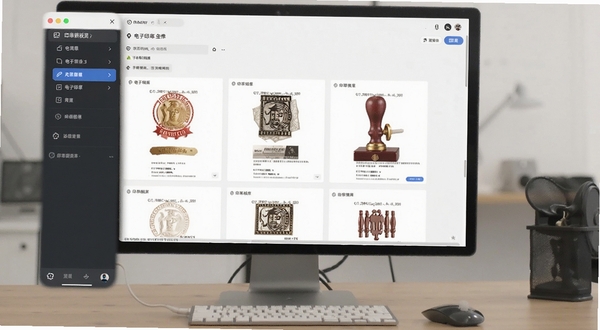 电子印章生成工具印章模板库界面预览图