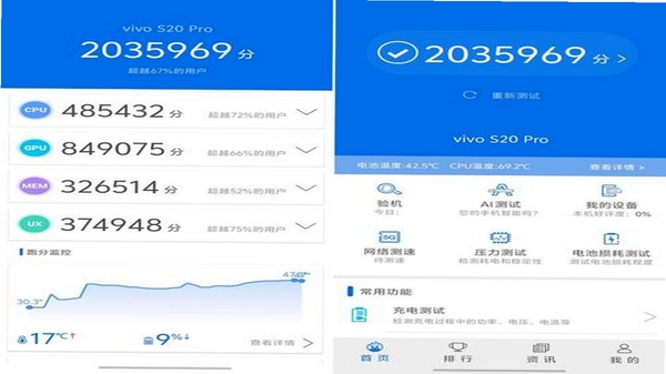 安兔兔AI评测跑分界面截图