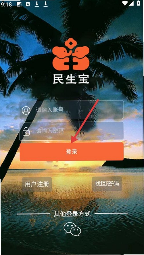 民生宝运行截图