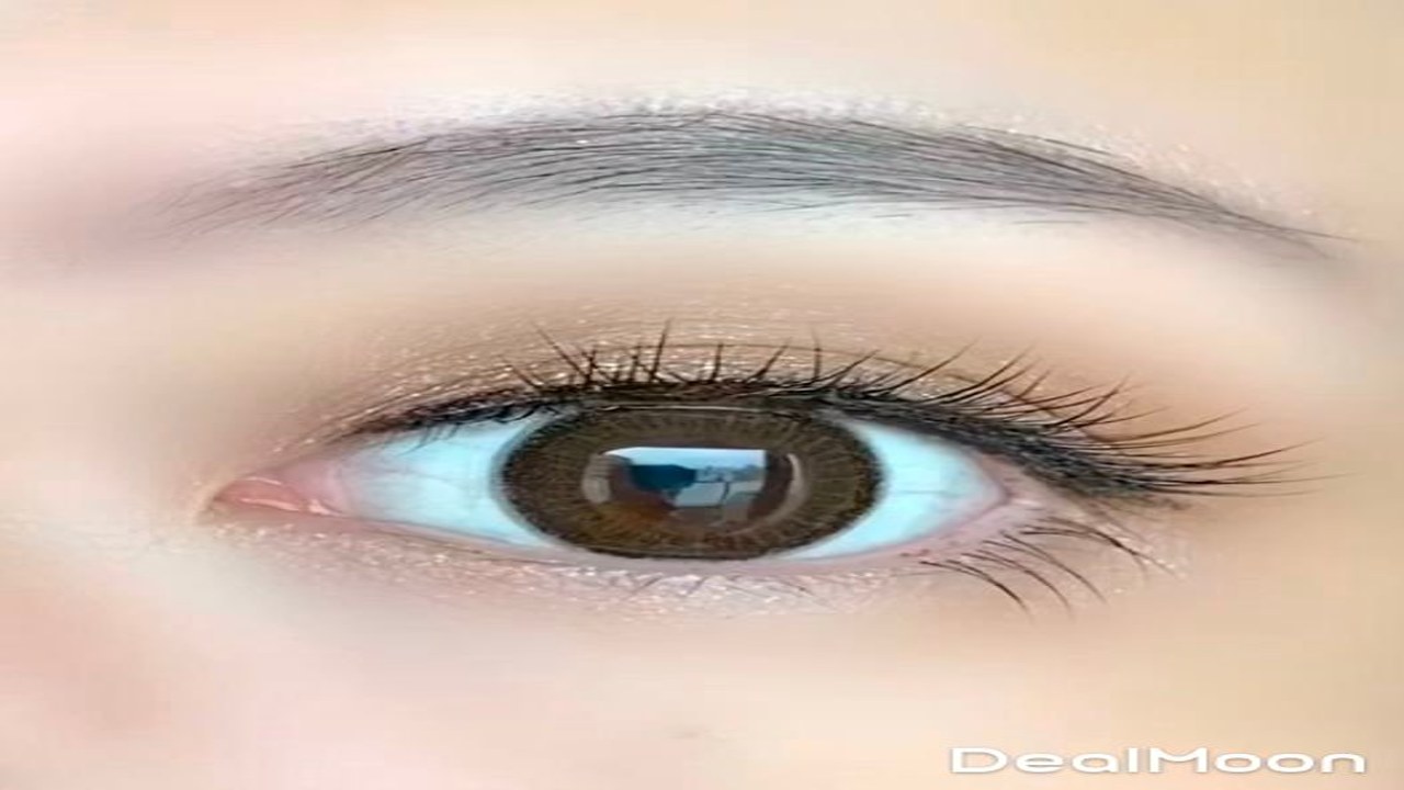 星眸美瞳 通勤日常 棕色自然色 近拍细节