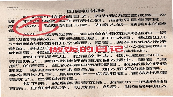 烹饪日记更新公告