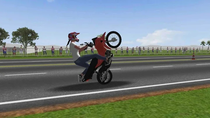 摩托平衡3D游戏(Moto Wheelie 3D)无限金币版运行截图