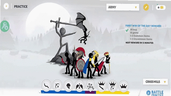 火柴人流放英雄Stickman Exile Hero运行截图