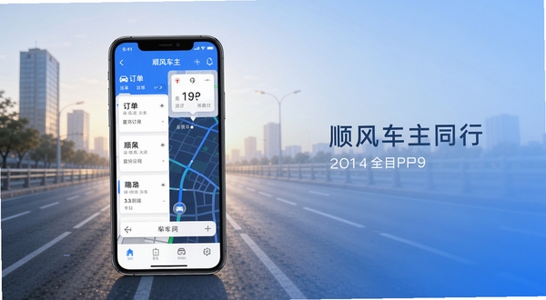 ˳�糵��ͬ������������ȫòչʾ������������һ�������ֻ���Ļ����Ļ����ʾ˳�糵��ͬ��APP�Ķ����б����ͼ�����ںϽ��棬����Ϊ���е�·���峿���ߵ���ͽ��䣬����ɫ��Ϊ����������ͻ�����й��ߵĿƼ�����ʵ���ԣ����������������ƫ�󣬱��������Ҳ������������ֵ���