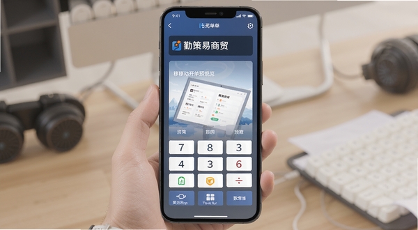 勤策易商贸 移动开单界面预览图