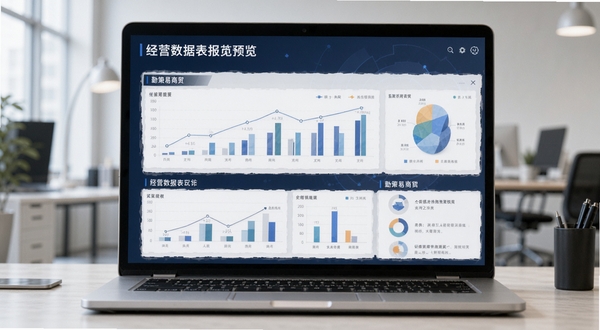 勤策易商贸 经营数据报表预览图