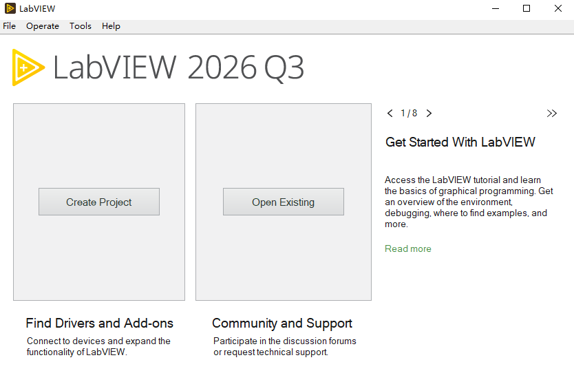 NI LabVIEW 2026��������н�ͼ