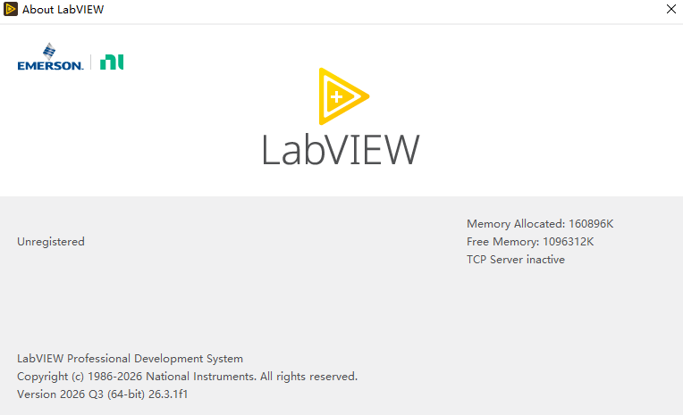 NI LabVIEW 2026��������н�ͼ
