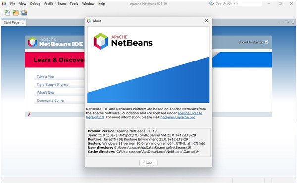 Apache NetBeans 31中文最新版运行截图