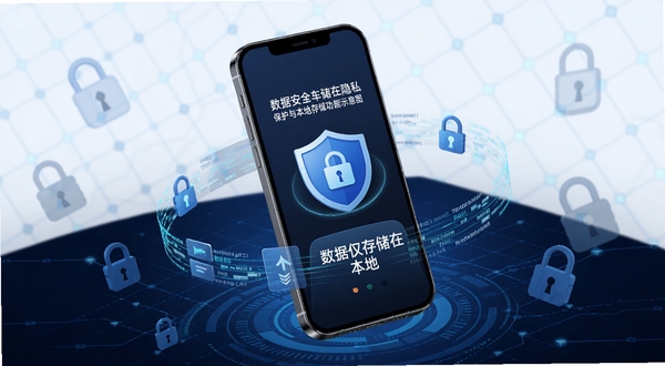 �úð�ȫ������˽�����뱾�ش洢����ʾ��ͼ������������һ���ֻ���Ļ��ʾ