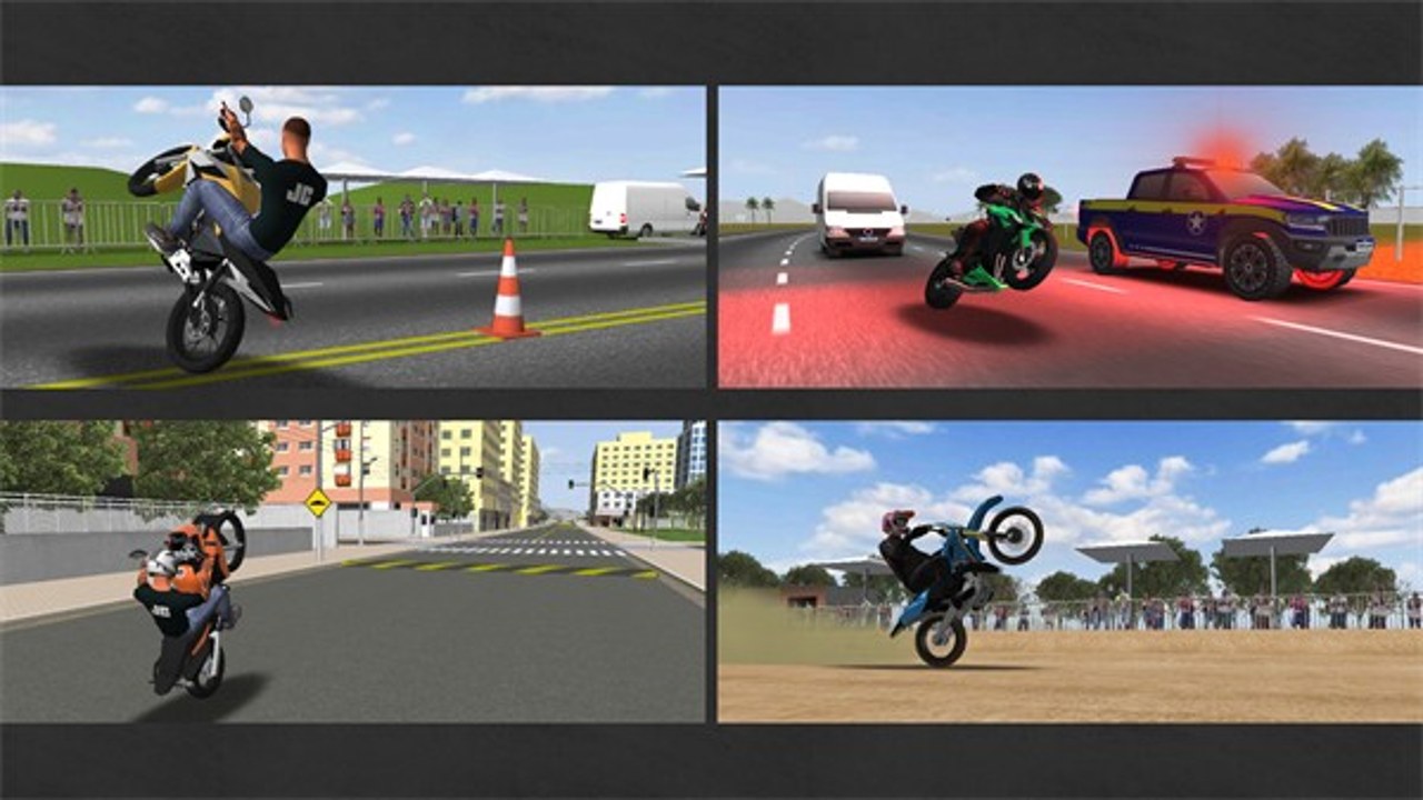 Ħ��ƽ��3D��Ϸ(Moto Wheelie 3D)���޽�Ұ� ��Ϸ���� Ħ�г���Ծ �ؼ���ս ��Ҳ������� ��Ϸ����
